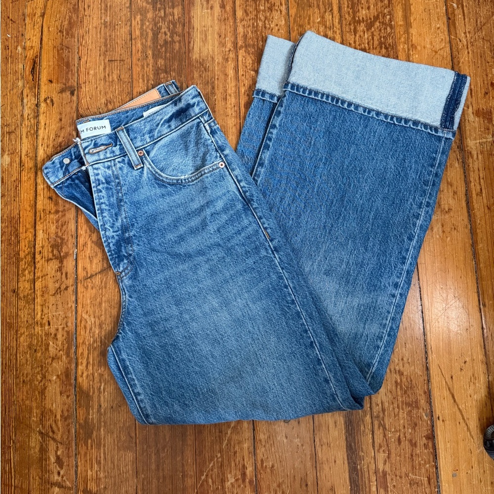 Denim Forum the 90’s high rise loose cuff